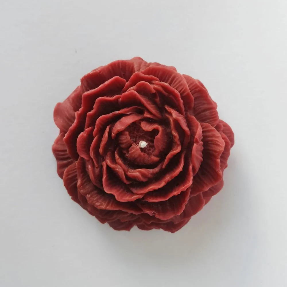 Peony flower Candle