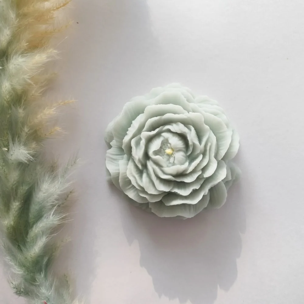 Peony flower Candle - 2