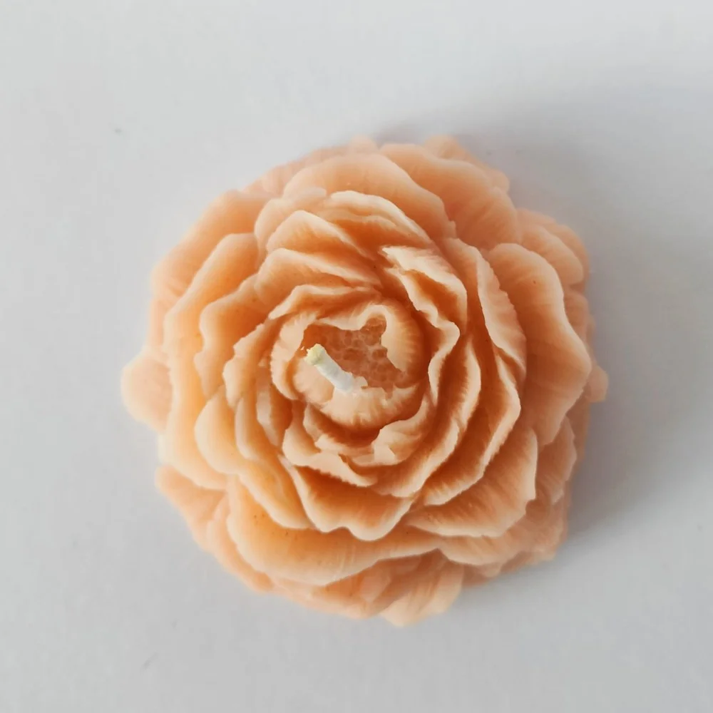 Peony flower Candle - 3