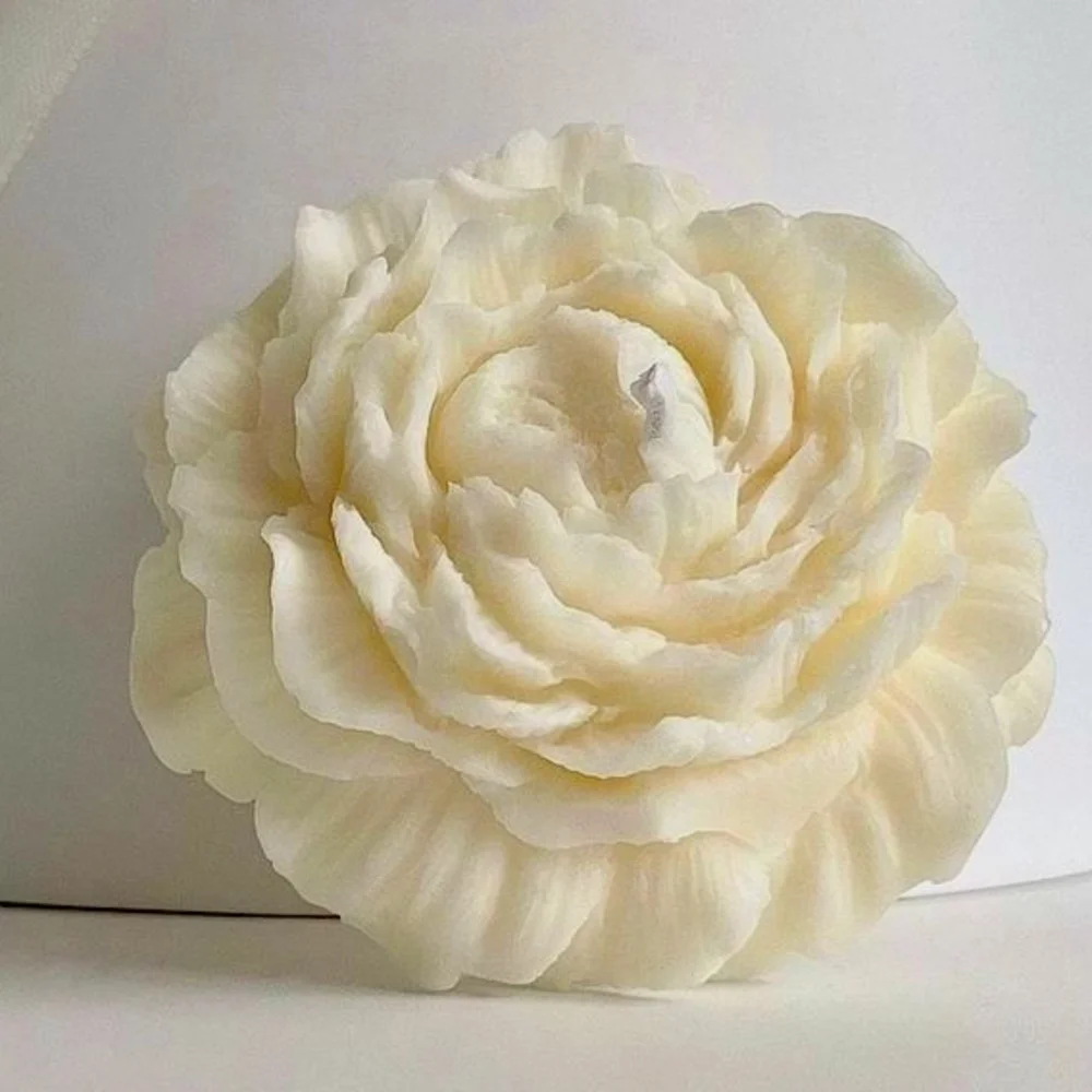 Peony flower Candle - 4