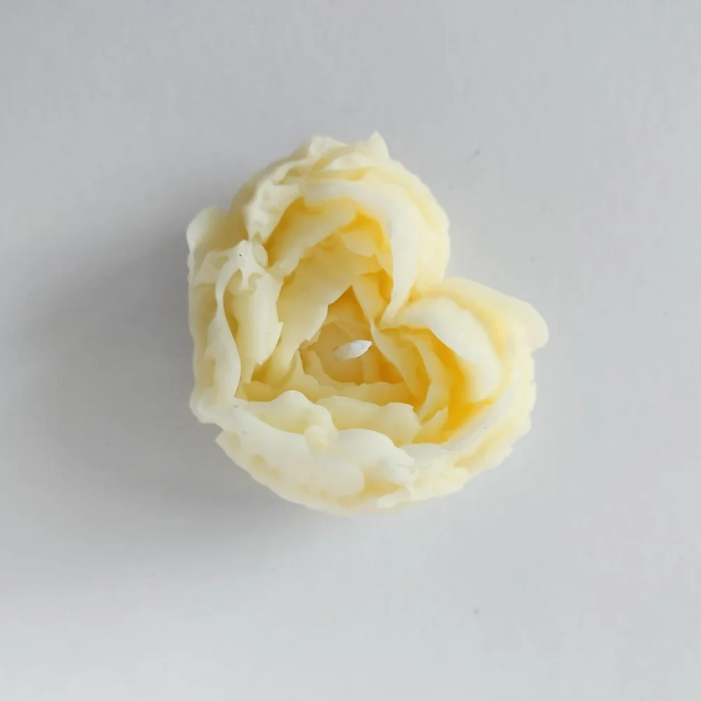 Heart Shape Peony Candle- Large - 3