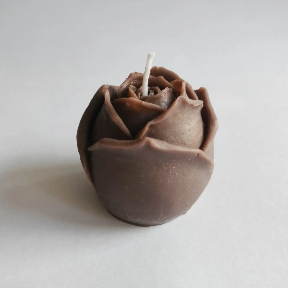 Apricot Rose Candle- Big - 4