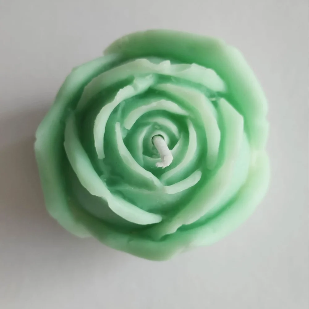 Apricot Rose Candle- Big - 5